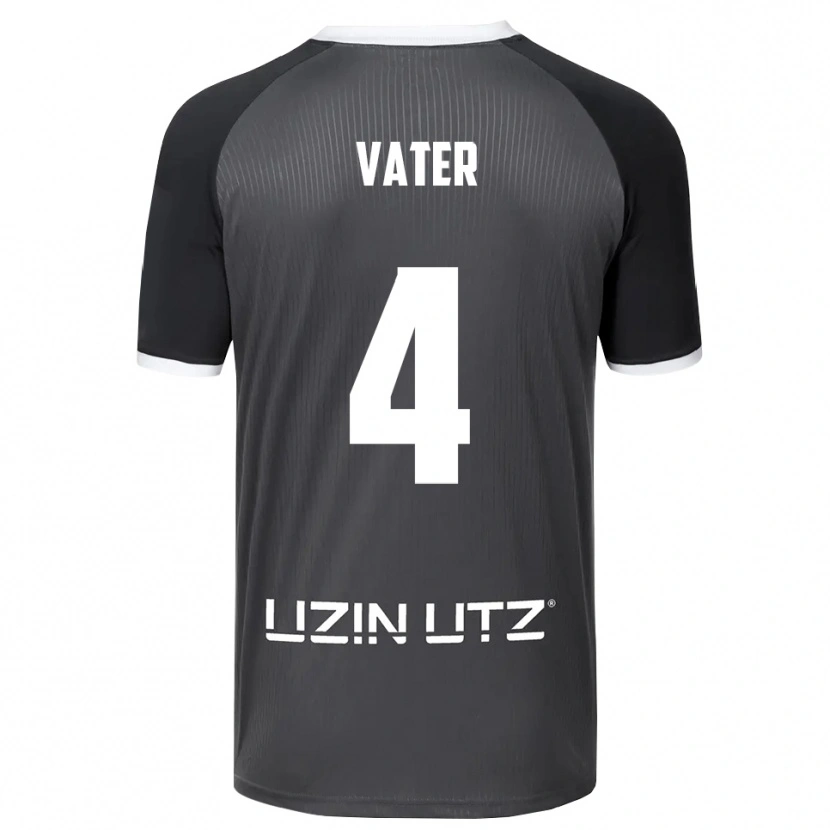 Danxen Criança Camisola Felix Vater #4 Cinzento Branco Alternativa 2025/26 Camisa Brasil