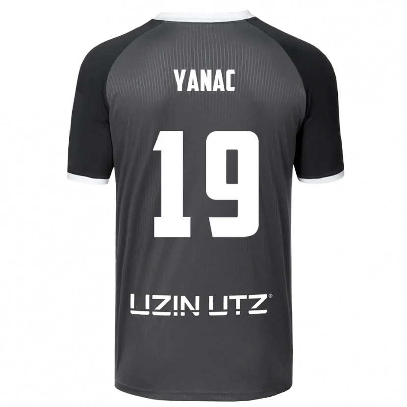 Danxen Criança Camisola Kaan Yanac #19 Cinzento Branco Alternativa 2025/26 Camisa Brasil