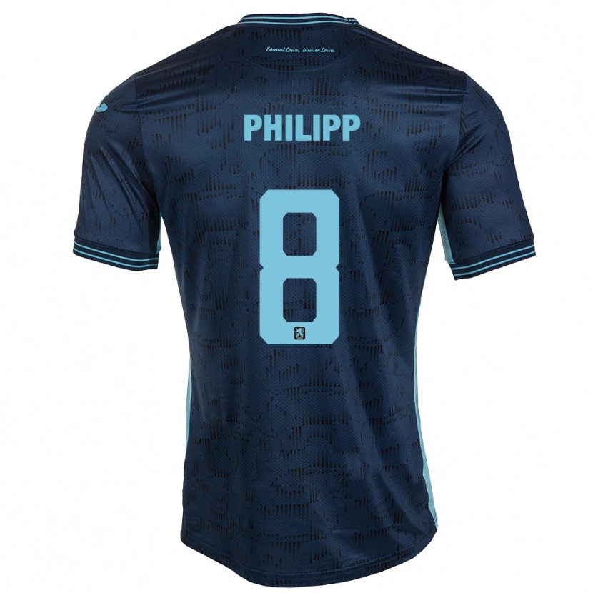 Danxen Criança Camisola David Philipp #8 Azul Royal Alternativa 2025/26 Camisa Brasil
