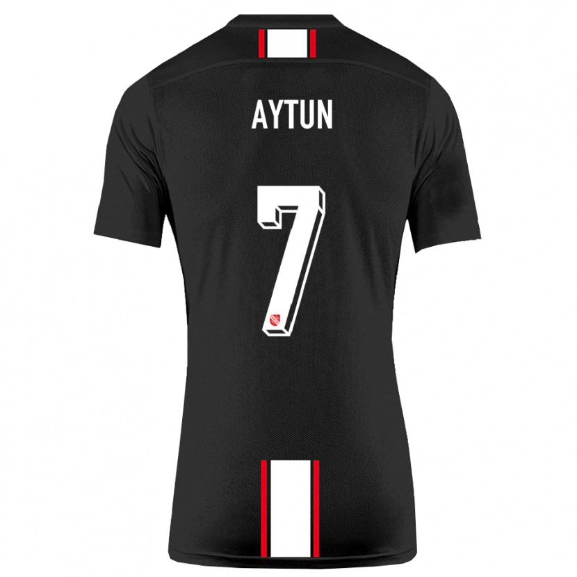 Danxen Criança Camisola Emre Aytun #7 Preto Branco Alternativa 2025/26 Camisa Brasil