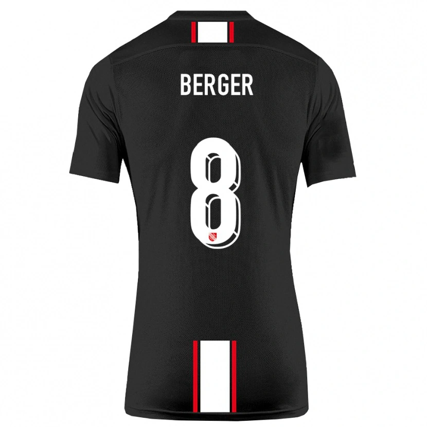 Danxen Criança Camisola Johann Berger #8 Preto Branco Alternativa 2025/26 Camisa Brasil