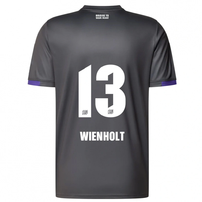 Danxen Criança Camisola Paul Wienholt #13 Cinzento Roxo Alternativa 2025/26 Camisa Brasil