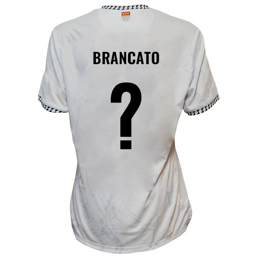 Danxen Criança Camisola Elisea Brancato #0 Branco Preto Alternativa 2025/26 Camisa Brasil