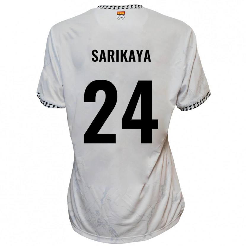 Danxen Criança Camisola Ege Sarikaya #24 Branco Preto Alternativa 2025/26 Camisa Brasil