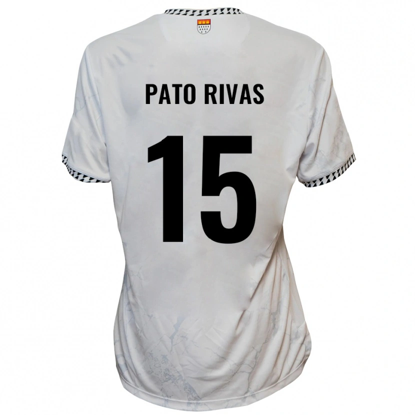 Danxen Criança Camisola Enrique Pato Rivas #15 Branco Preto Alternativa 2025/26 Camisa Brasil