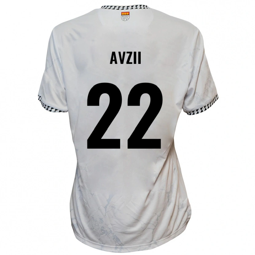 Danxen Criança Camisola Benjamin Avzii #22 Branco Preto Alternativa 2025/26 Camisa Brasil