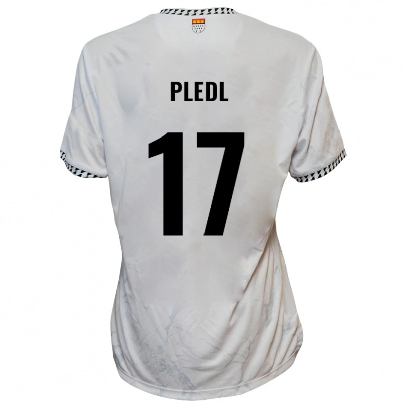 Danxen Criança Camisola Marco Pledl #17 Branco Preto Alternativa 2025/26 Camisa Brasil