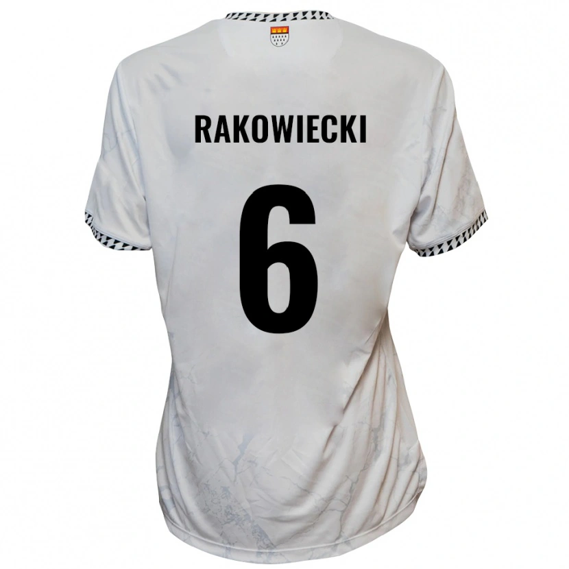 Danxen Criança Camisola Keny Rakowiecki #6 Branco Preto Alternativa 2025/26 Camisa Brasil