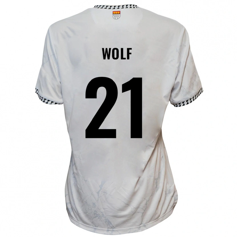 Danxen Criança Camisola Lucas Wolf #21 Branco Preto Alternativa 2025/26 Camisa Brasil