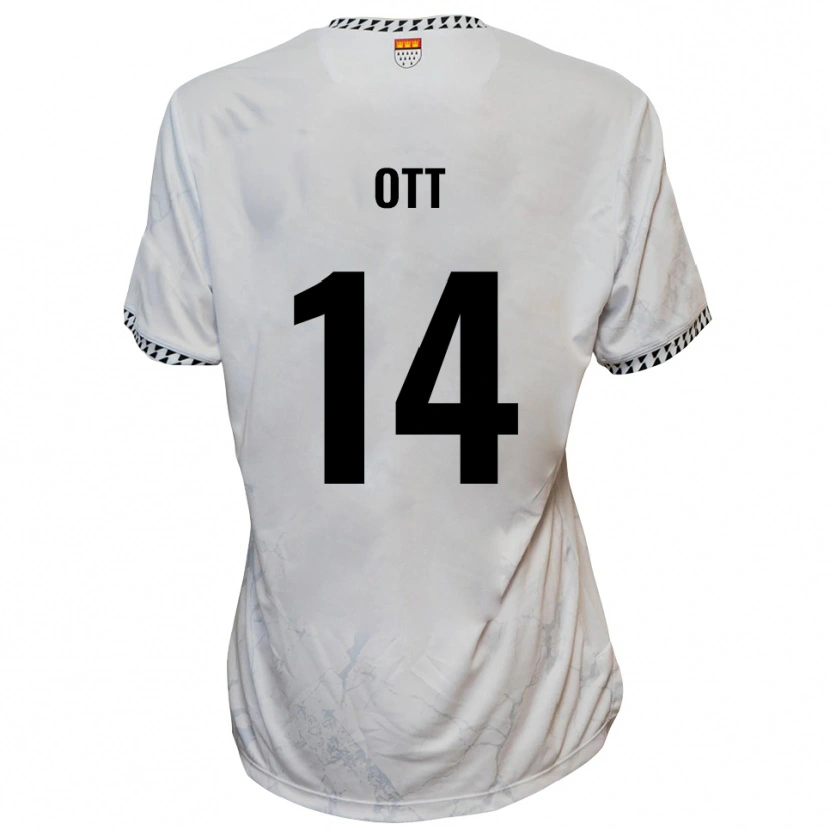 Danxen Criança Camisola Raphael Ott #14 Branco Preto Alternativa 2025/26 Camisa Brasil