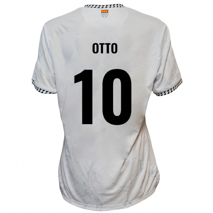 Danxen Criança Camisola David Otto #10 Branco Preto Alternativa 2025/26 Camisa Brasil