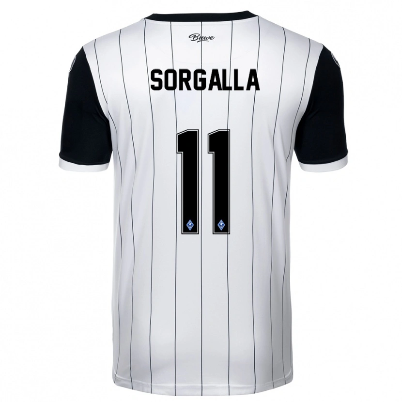 Danxen Criança Camisola Tom Sorgalla #11 Branco Preto Alternativa 2025/26 Camisa Brasil