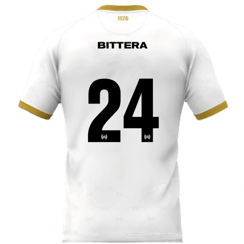 Danxen Criança Camisola Buda Bittera #24 Branco Dourado Alternativa 2025/26 Camisa Brasil