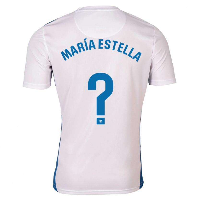 Danxen Homem Camisola María Estella Del Valle #0 Branco Azul Principal 2025/26 Camisa Brasil