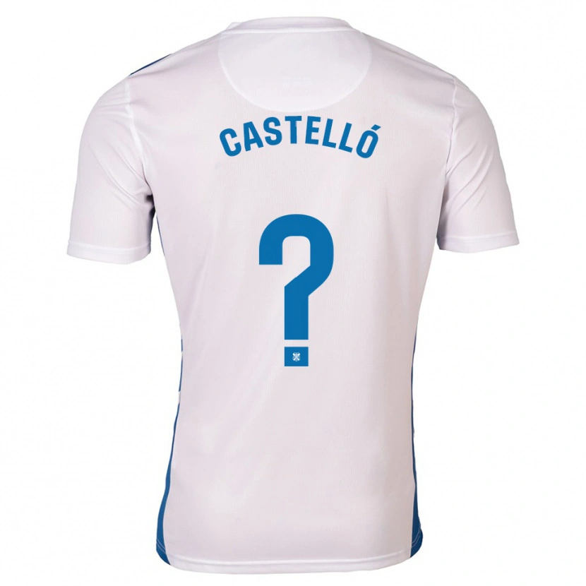 Danxen Homem Camisola Sandra Castelló Oliver #0 Branco Azul Principal 2025/26 Camisa Brasil