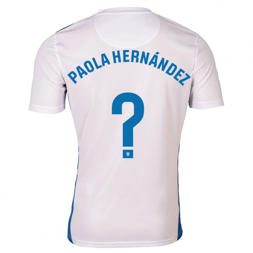 Danxen Homem Camisola Paola Hernández Díaz #0 Branco Azul Principal 2025/26 Camisa Brasil