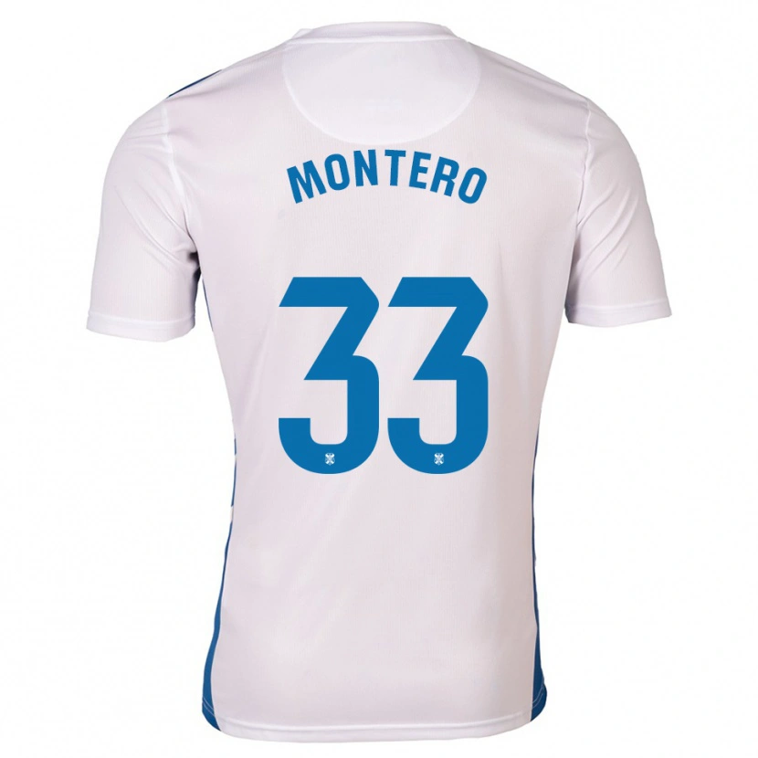 Danxen Homem Camisola Manuel Montero #33 Branco Azul Principal 2025/26 Camisa Brasil