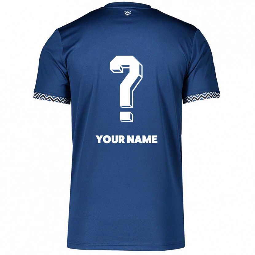 Danxen Homem Camisola Seu Nome #0 Azul Marinho Branco Principal 2025/26 Camisa Brasil