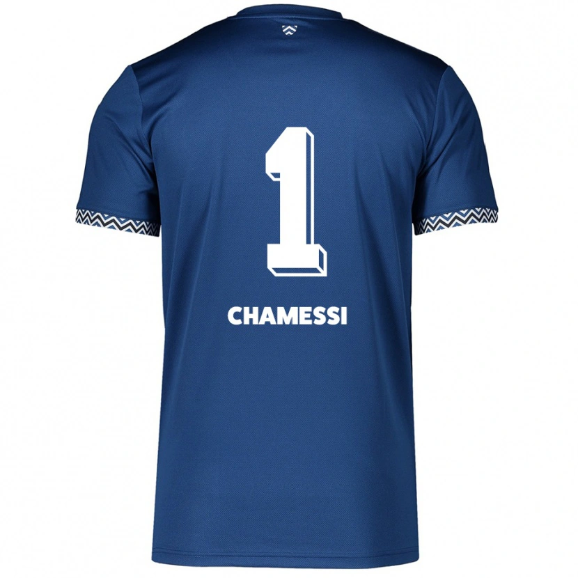 Danxen Homem Camisola Ian Chamessi #1 Azul Marinho Branco Principal 2025/26 Camisa Brasil