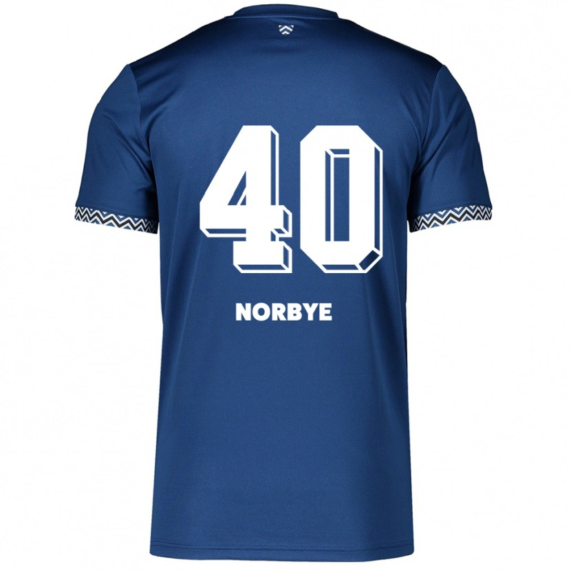 Danxen Homem Camisola Jonathan Norbye #40 Azul Marinho Branco Principal 2025/26 Camisa Brasil