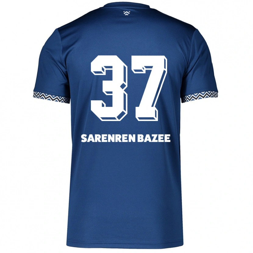 Danxen Homem Camisola Noah Sarenren Bazee #37 Azul Marinho Branco Principal 2025/26 Camisa Brasil