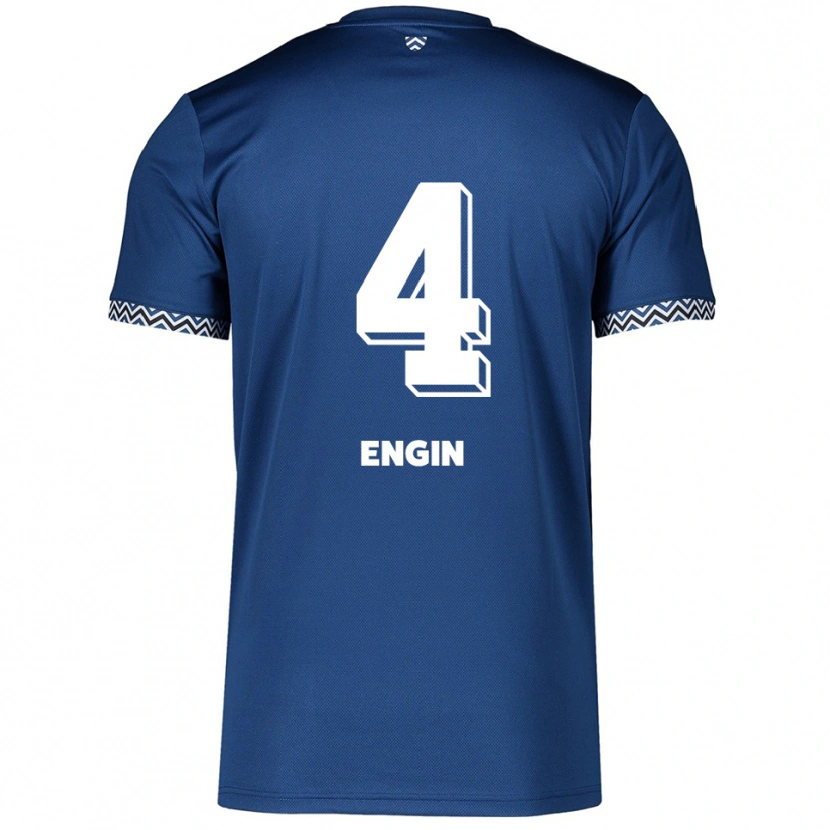 Danxen Homem Camisola Ibrahim Engin #4 Azul Marinho Branco Principal 2025/26 Camisa Brasil