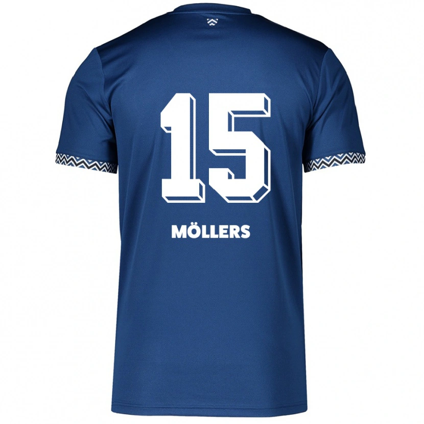 Danxen Homem Camisola Niklas Möllers #15 Azul Marinho Branco Principal 2025/26 Camisa Brasil