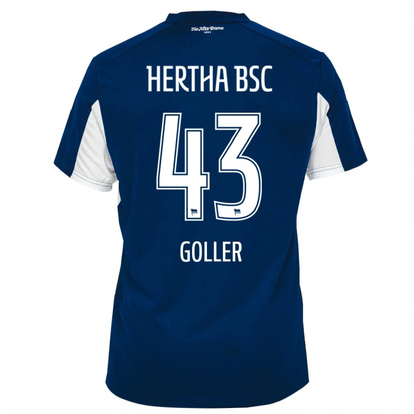 Danxen Homem Camisola Tim Goller #43 Branco Azul Principal 2025/26 Camisa Brasil
