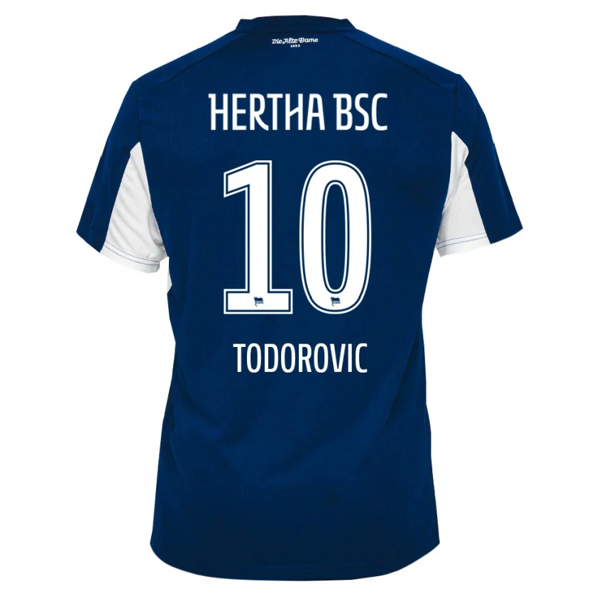 Danxen Homem Camisola Kian Todorovic #10 Branco Azul Principal 2025/26 Camisa Brasil