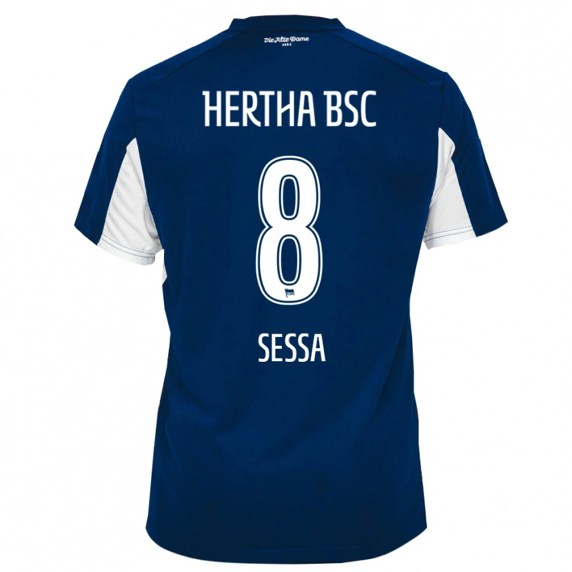 Danxen Homem Camisola Kevin Sessa #8 Branco Azul Principal 2025/26 Camisa Brasil