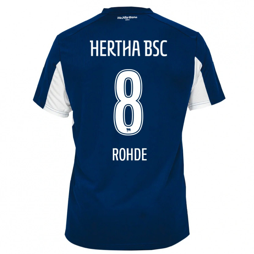 Danxen Homem Camisola Marleen Rohde #8 Branco Azul Principal 2025/26 Camisa Brasil