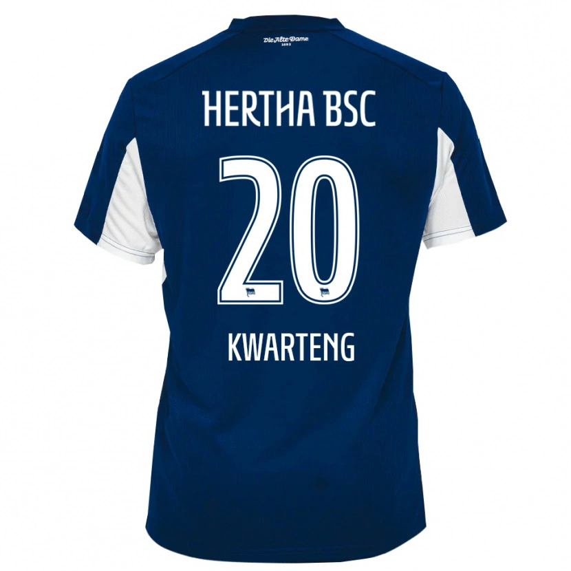 Danxen Homem Camisola Ferdinand Kwarteng #20 Branco Azul Principal 2025/26 Camisa Brasil