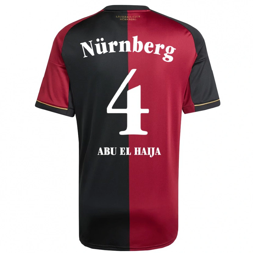 Danxen Homem Camisola Khalid Abu El Haija #4 Borgonha Preto Principal 2025/26 Camisa Brasil