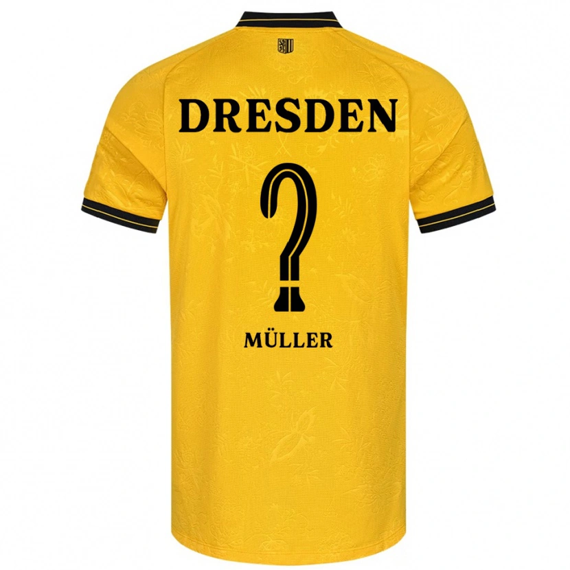 Danxen Homem Camisola René Müller #0 Amarelo Preto Principal 2025/26 Camisa Brasil
