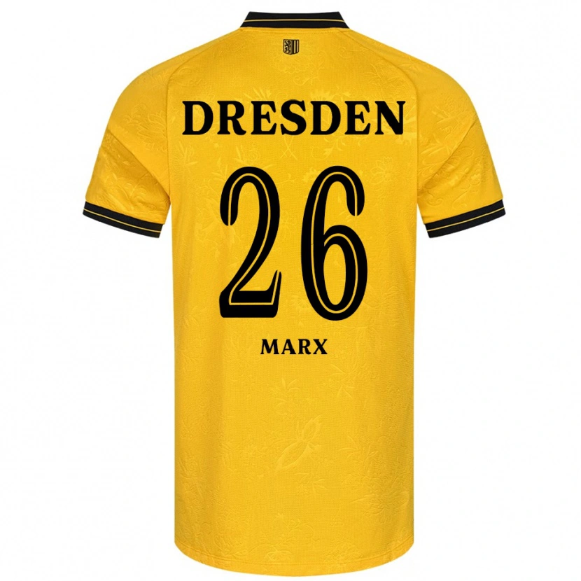 Danxen Homem Camisola Jan-Hendrik Marx #26 Amarelo Preto Principal 2025/26 Camisa Brasil