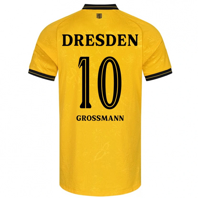 Danxen Homem Camisola Tim Großmann #10 Amarelo Preto Principal 2025/26 Camisa Brasil