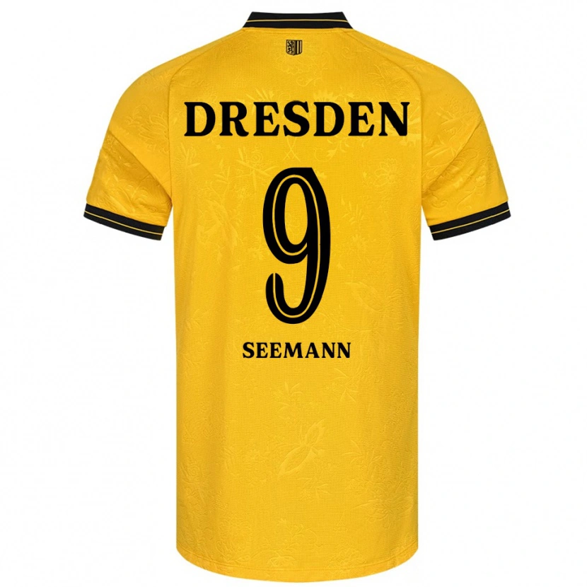 Danxen Homem Camisola Arne Seemann #9 Amarelo Preto Principal 2025/26 Camisa Brasil