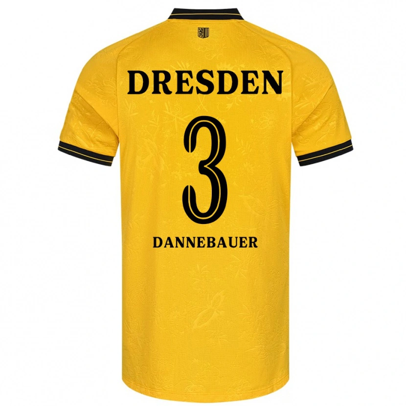 Danxen Homem Camisola Elias Dannebauer #3 Amarelo Preto Principal 2025/26 Camisa Brasil