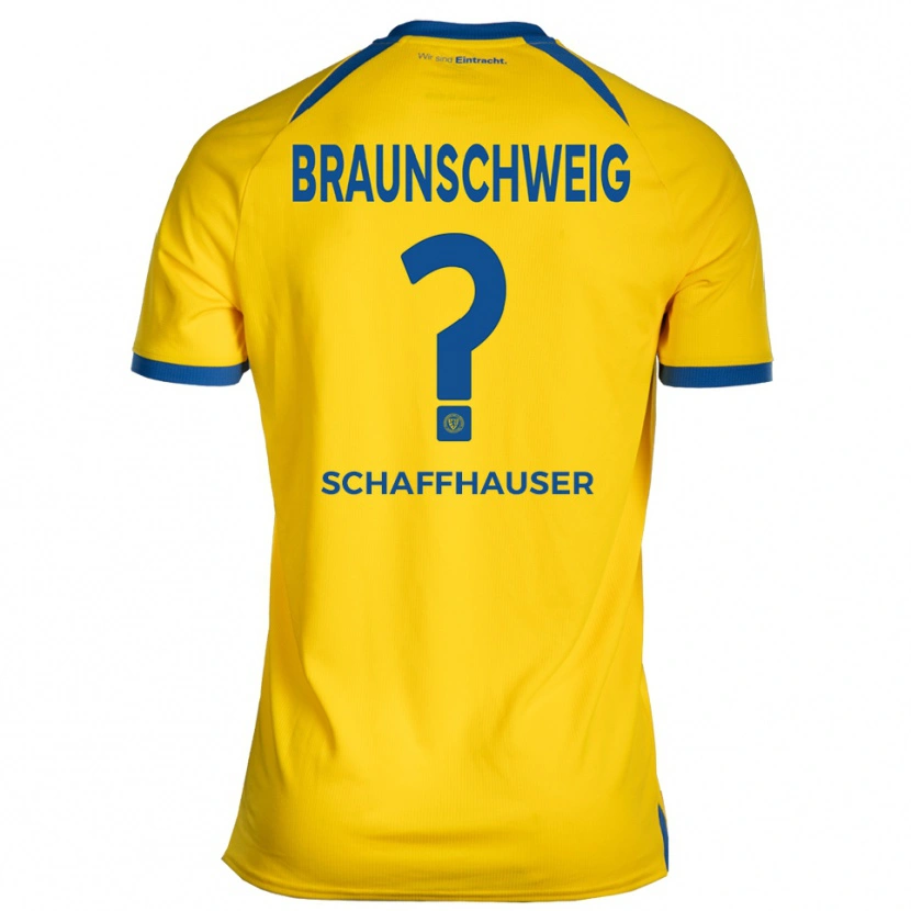 Danxen Homem Camisola Andreas Schaffhauser #0 Amarelo Azul Principal 2025/26 Camisa Brasil