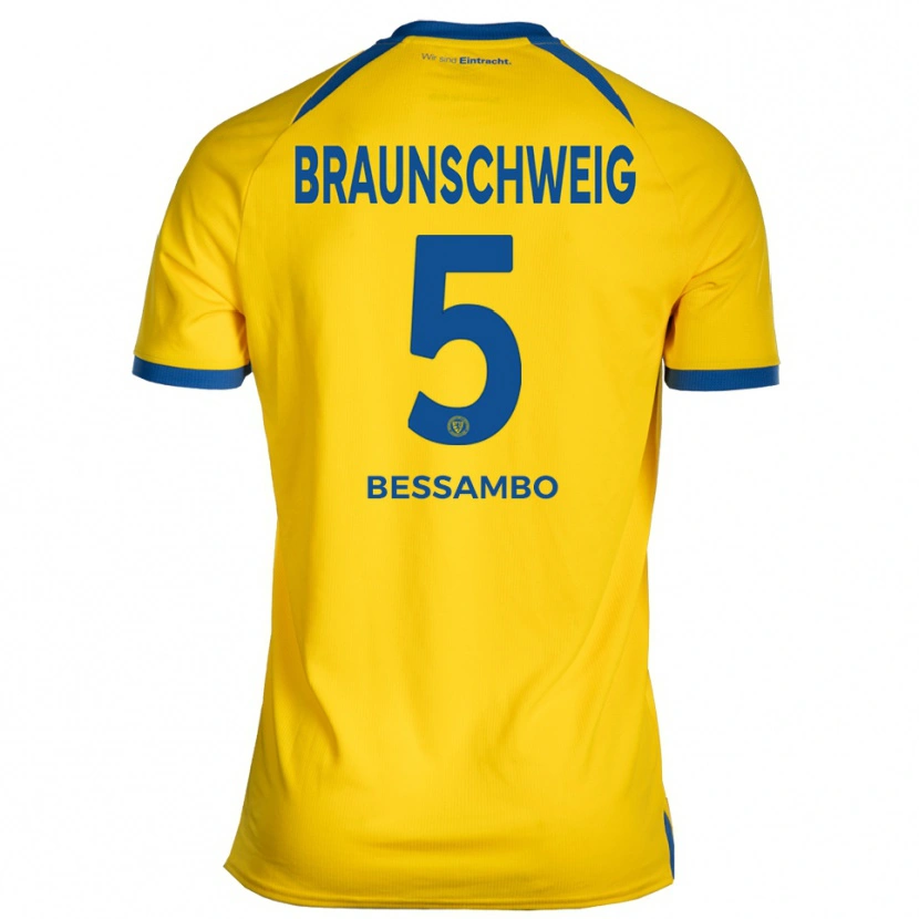 Danxen Homem Camisola Chris-Calvin Bessambo #5 Amarelo Azul Principal 2025/26 Camisa Brasil