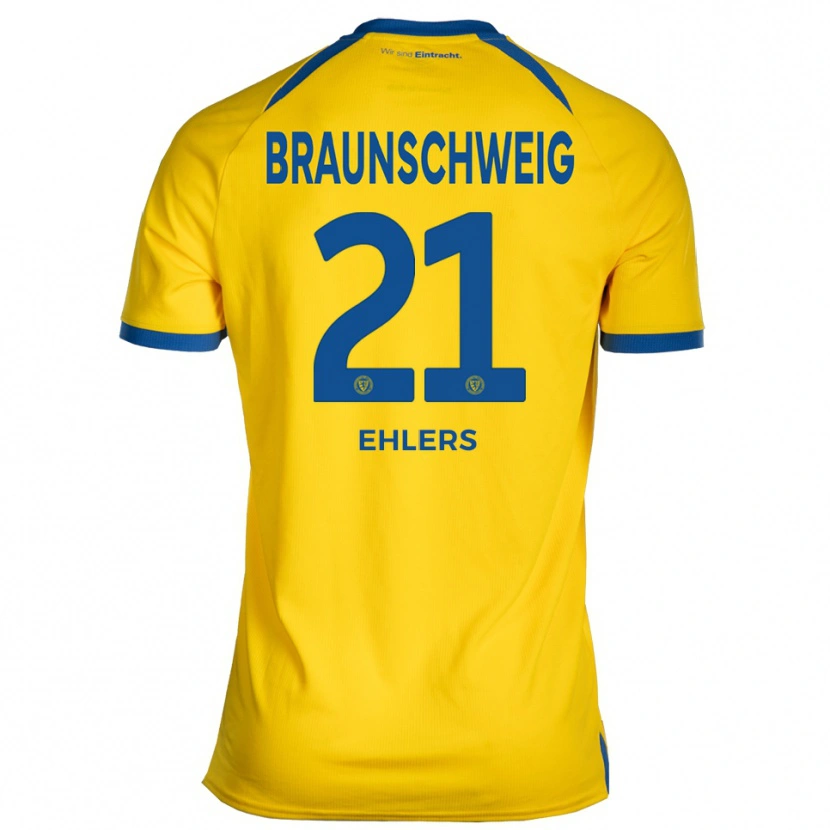 Danxen Homem Camisola Kevin Ehlers #21 Amarelo Azul Principal 2025/26 Camisa Brasil