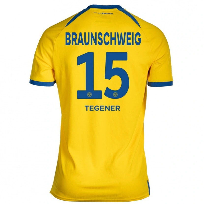 Danxen Homem Camisola Onyekachi Tegener #15 Amarelo Azul Principal 2025/26 Camisa Brasil
