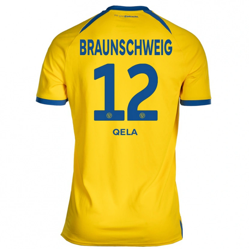 Danxen Homem Camisola Arlind Qela #12 Amarelo Azul Principal 2025/26 Camisa Brasil