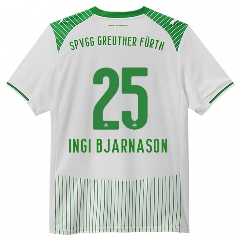Danxen Homem Camisola Brynjar Ingi Bjarnason #25 Branco Verde Principal 2025/26 Camisa Brasil