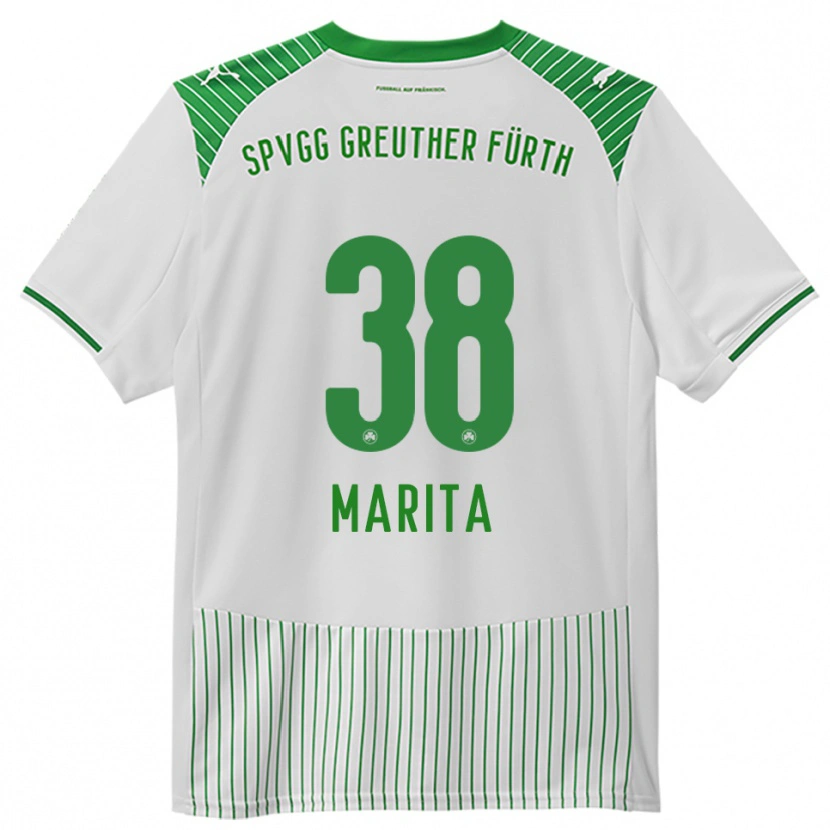 Danxen Homem Camisola Raul Marita #38 Branco Verde Principal 2025/26 Camisa Brasil