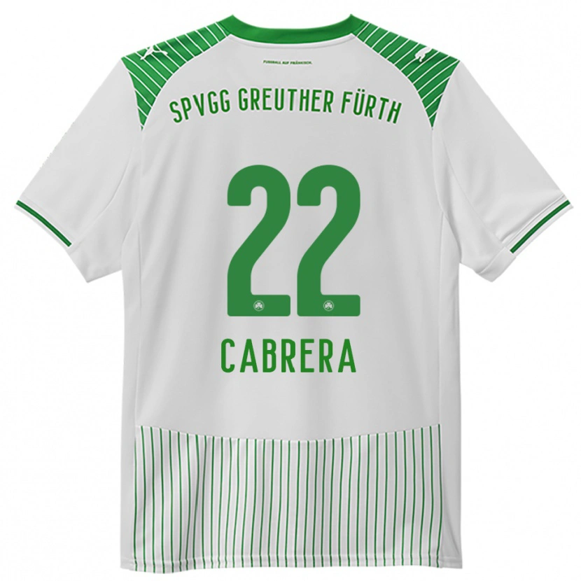Danxen Homem Camisola Juan Cabrera #22 Branco Verde Principal 2025/26 Camisa Brasil