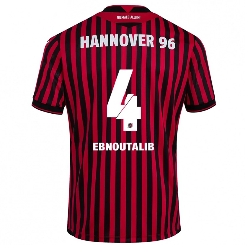 Danxen Homem Camisola Ilias Ebnoutalib #4 Vermelho Preto Principal 2025/26 Camisa Brasil