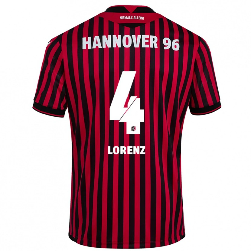 Danxen Homem Camisola Pepe Lorenz #4 Vermelho Preto Principal 2025/26 Camisa Brasil