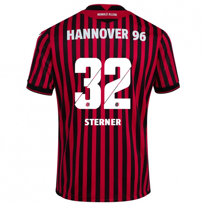 Danxen Homem Camisola Jonas Sterner #32 Vermelho Preto Principal 2025/26 Camisa Brasil