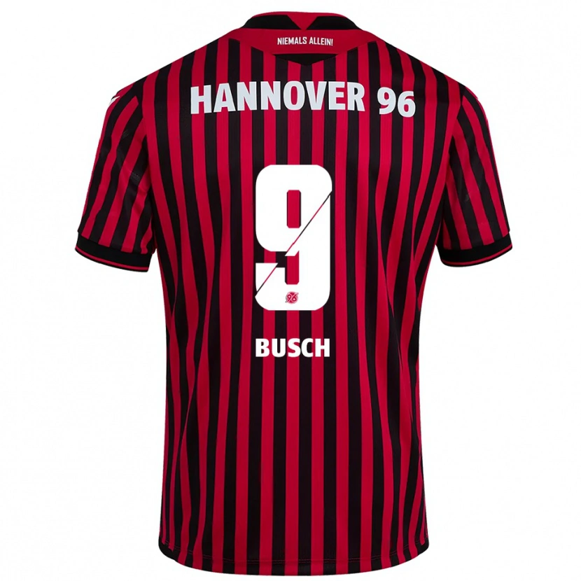 Danxen Homem Camisola Sean Busch #9 Vermelho Preto Principal 2025/26 Camisa Brasil